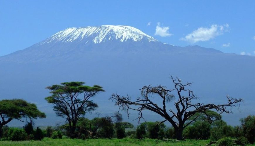 Mt Kilimanjaro as seen from Amboseli National Park. Tanzania tourist attractions