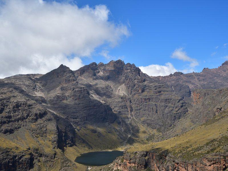A lake in Mount Kenya