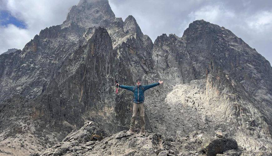 Bravo! Me on top of Mount Kenya